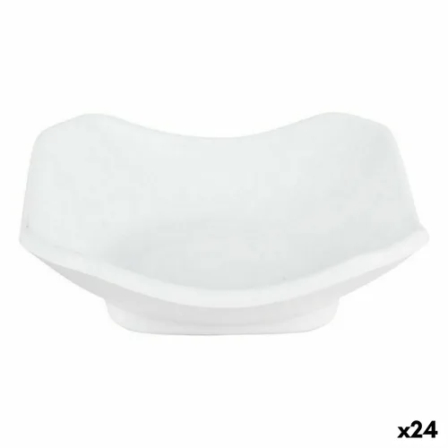 Vista 2 de Set de Degustación Viejo Valle Troya Blanco Melamina Cuadrado 11 x 11 x 3,5 cm (24 Unidades)