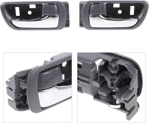 Vista 6 de 2pcs Chrome Interior Driver Side Door Handles Replacement for Mid-Size Sedan 2002-2006 Auto Door Pull Grips Trim Accessories