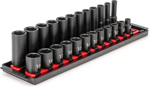 Vista 8 de TEKTON Juego de llaves de impacto de 3/8 pulgadas, 9 piezas SID91100