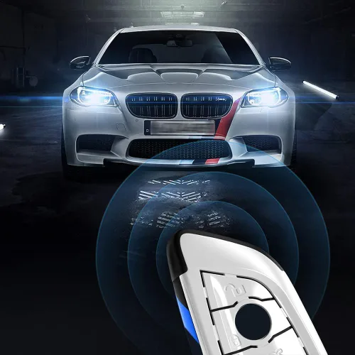 Vista 6 de Smart Remote Key Case Funda protectora para BMW 2 5 6 7 X1 X2 X3 X5 X6 Series con llavero