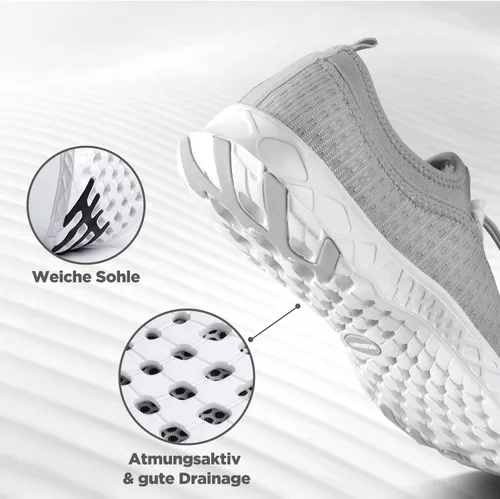 Vista 2 de SEEKWAY Zapatos de agua para hombre y mujer, secado rápido, zapatos acuáticos descalzos, playa, caminar, kayak, canotaje, deportes acuáticos SP006