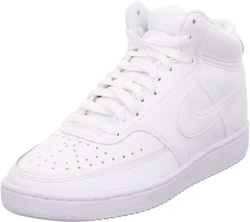 Vista 2 de Nike Tenis Court Vision Mid para mujer, NegroBlanco, 7