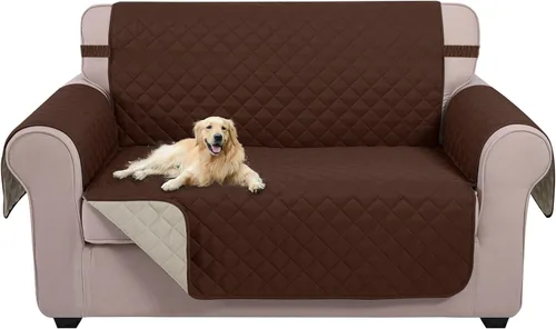 Vista 46 de U-NICE HOME Funda para sillón reclinable, reversible, con correas elásticas, resistente al agua, protege de perros y mascotas, sillón pequeño