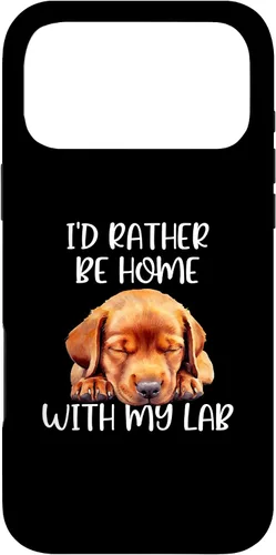 Vista 21 de Funda para iPhone 11 Pro Max Fox Red Lab Mom Dad I'd Rather Be Home Labrador Retriever