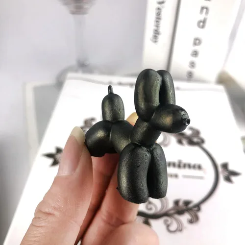 Vista 7 de Molde de silicona para perros con globos, 2 moldes de resina para perros en 3D, lindo molde de silicona para perros y cachorros para decoración