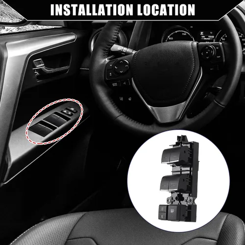 Vista 2 de NO.84040-02180/84040-0R020/84040-F4060 / Interruptor de ventana de coche para Toyota RAV4 XA50 2019-2021 para Toyota C-HR