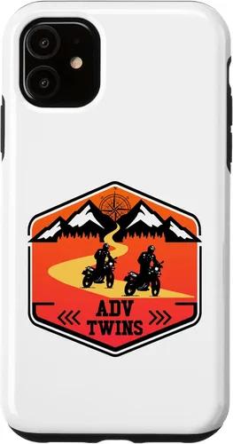 Vista 6 de iPhone 12 mini Adv Twins Riders Motorcycle Biker Off-Road Brother Sister Case
