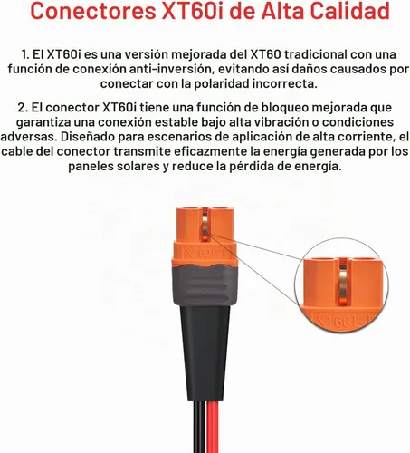 Vista 2 de ELFCULB Cable XT60i a terminal de anillo O, cable XT60i hembra de 10AWG a conector de anillo O con alambre puro estañado, para batería RC, estación