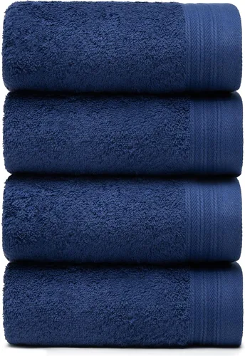 Vista 35 de Juego Premium de Toallas de 16 Toallas de Mano de 18" x 30" Color: Negro 100% Algodón 16 Toallas de Mano Ultra Suaves y Altamente Absorbentes