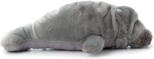 Vista 6 de The Petting Zoo Conservation Manatee - Peluche de peluche, regalos para niños, animales del océano, juguete de peluche de manatí de 18 pulgadas