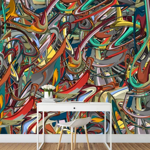 Vista 3 de wall26 - Fondo artístico abstracto para diseño. Vector - Mural de pared removible. Papel pintado autoadhesivo grande - 66x96 pulgadas
