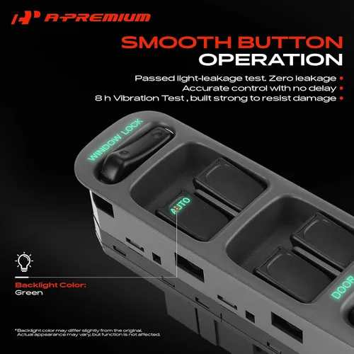 Vista 5 de A-Premium Interruptor de elevalunas eléctrico principal compatible con Suzuki Grand Vitara 1999-2002, Vitara 1999-2003, XL-7 2005-2006, lado