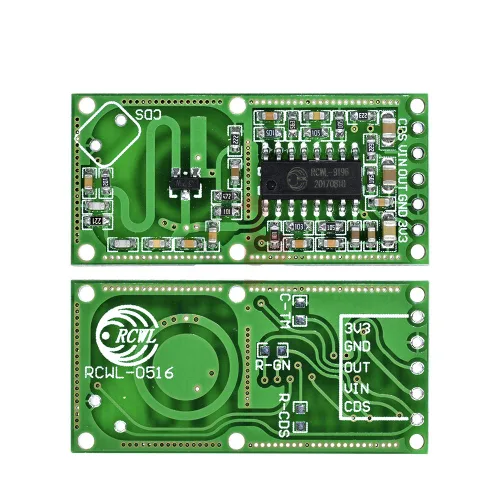 Vista 3 de HiLetgo 5 unids RCWL-0516 RCWL 0516 Sensor de radar de microondas Sensor humano Sensor Cuerpo Módulo de interruptor de inducción Módulo de salida