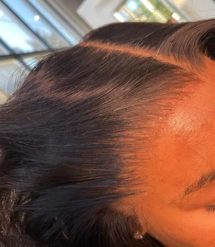 Vista 48 de BEEOS Frontal de Encaje HD de 13 x 4 pulgadas Solamente, cabello humano virgen lacio de color rubio 613, línea de cabello prearrancado de 0.10mm