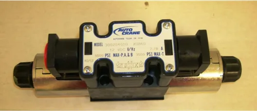 Vista 2 de Auto Crane Válvula, solenoide de 4 vías y 3 posiciones