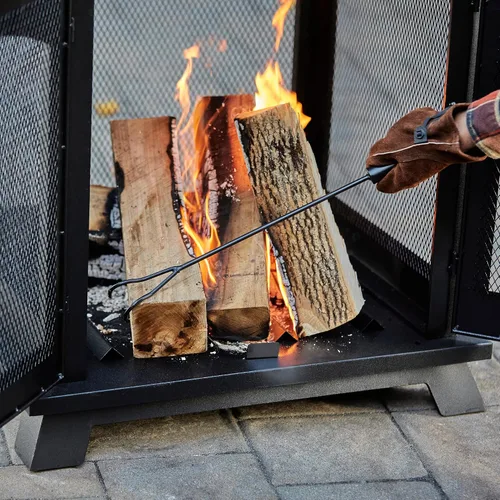 Vista 8 de Endless Summer Chimenea al aire libre de acero de leña de 45