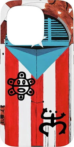 Vista 14 de Funda con diseño de bandera de Puerto Rico Coqui Sun Taíno, Boricua Pride Cover Case para iPhone 17