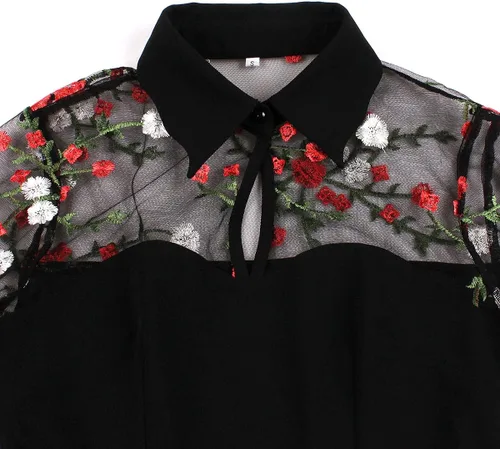 Vista 3 de Vestido de mujer vintage con lunares de los años 1950, estilo Audrey, rockabilly, de graduación, de los años 50 y 60, de línea A, para cóctel