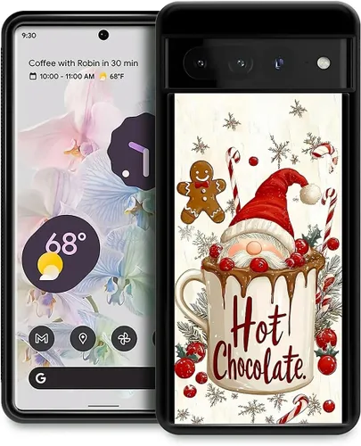Vista 105 de Funda compatible con Google Pixel 4A 5G, Nochebuena, Google Pixel 4A 5G, delgada, suave, a prueba de golpes, TPU para mujeres y niñas, niños, funda