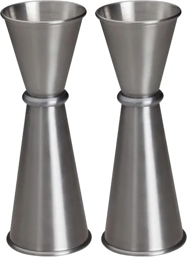 Vista 2 de WINCO Jigger de estilo japonés, plateado