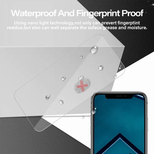 Vista 5 de BIGFACE Protector de pantalla para iPhone 11 + protectores de lente de cámara, [2 + 2 unidades] Vidrio templado transparente HD de alta calidad