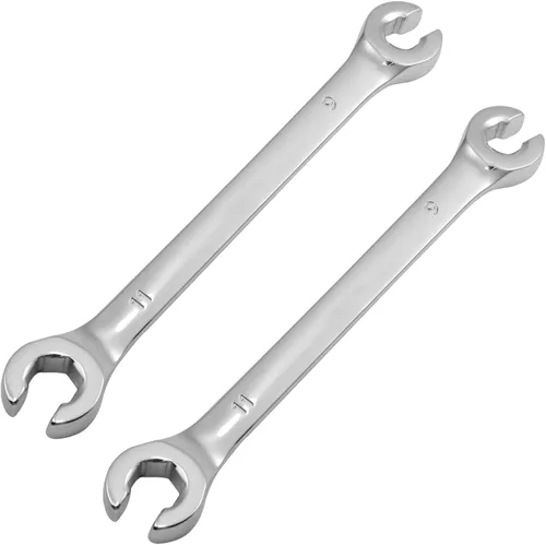 Vista 14 de Utoolmart Llave de tuerca acampanada, 0.236 in x 0.315 in métrica doble extremo abierto, 2 piezas