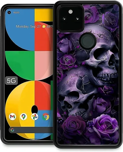 Vista 55 de Compatible con Google Pixel 4A 5G Mobile Case Creative Acrylic Panel trasero Silicona Protección Grip especialmente diseñado para Google Pixel 4A 5G