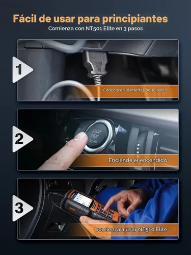 Vista 8 de FOXWELL NT510 Elite Herramienta de Escaneo Bidireccional Apta para Mercedes-Benz Sprinter Smart Maybach, Herramienta de Escaneo de Diagnóstico
