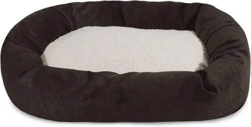 Vista 12 de Cama para perro de 24 pulgadas Apple Villa Collection Sherpa Bagel