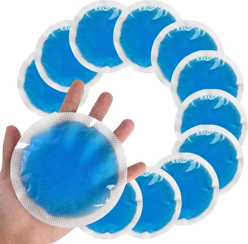 Vista 10 de Tutmyrea Compresa fría reutilizable, 6 paquetes de hielo suaves para lesiones, niños y heridas; paquetes de gel para ojos, cara, alergias y dientes