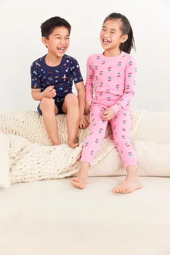 Vista 4 de Moon and Back Conjunto de pijama de manga larga de algodón orgánico para bebé, 2