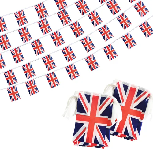 Vista 15 de Bandera Colgante de Banderines Australianos, Pequeña Mini Guirnalda de Banderitas Australianas, Decoración Nacional del País para Escuela, Fiesta