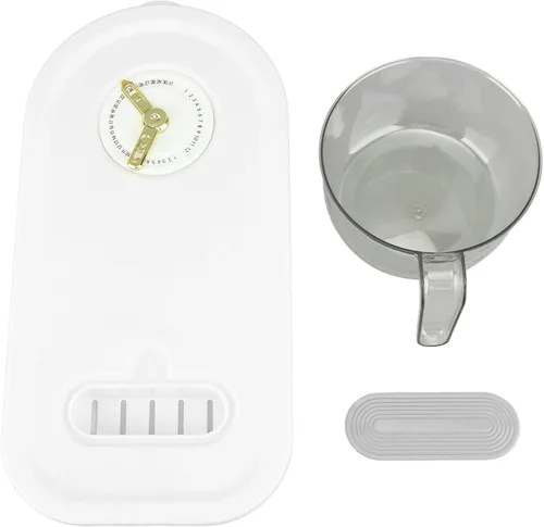 Vista 7 de Fabater Dispensador de arroz, contenedor de grano grande con taza medidora, contenedor de arroz sellado transparente, organización de cocina