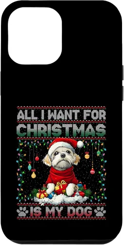 Vista 26 de Maltese Christmas Tree Lights Decorations Dog Lover Xmas Case for iPhone 16