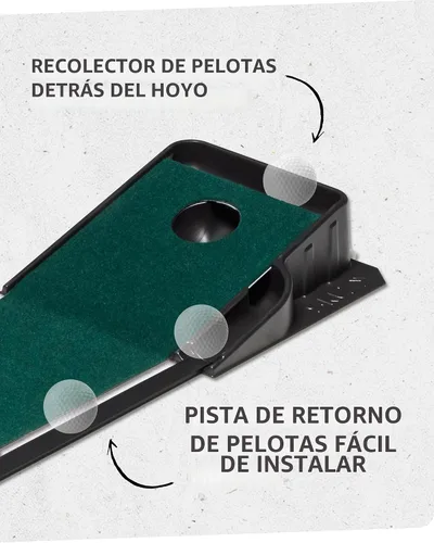 Vista 5 de SKLZ Putting Green: Perfect Your Golf Skills with Realistic Home Practice - Improve Your Putting Stroke, Lower Your Scores, and Enjoy Convenient