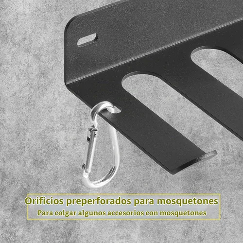 Vista 7 de Estante de almacenamiento de equipos de gimnasio multiusos para bandas de 17 pulgadas / 8 puntas