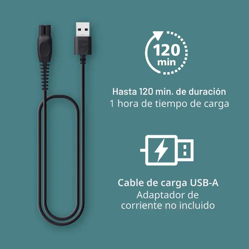 Vista 8 de Philips Norelco Body Groomer serie 7000, recortador corporal completo para hombre, cabezal flexible 2D que sigue el contorno, sistema de afeitado