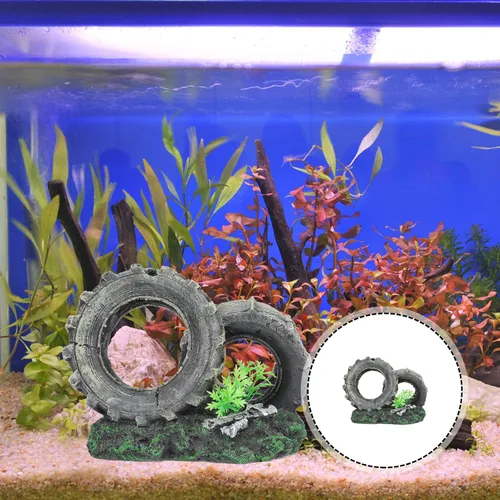 Vista 2 de DOITOOL Escondite de peces y camarones, decoración de coches, accesorios de escritorio, escondite de peces, escondite de acuario, decoración
