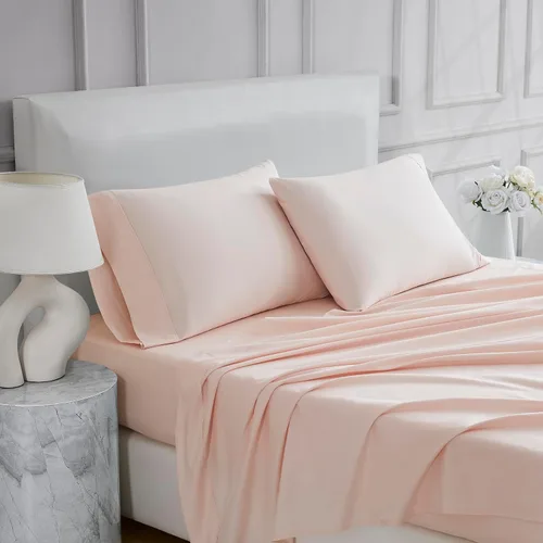 Vista 32 de Linen Closet Juego de sábanas tamaño individual – 100% algodón natural percal, juego de sábanas de cama individual de 3 piezas refrescante