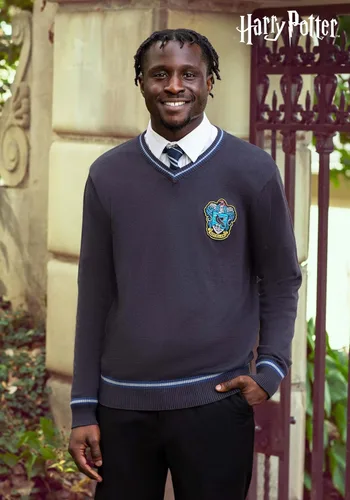 Vista 2 de Fun Costumes Suéter de Harry Potter Uniforme Ravenclaw para adultos