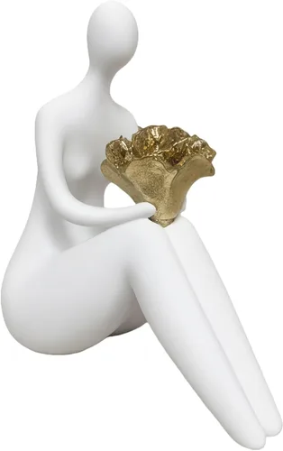 Vista 14 de Lescafita Figurillas Románticas de Pareja Escultura – Escultura Abstracta de Pareja en Banco de Piedra, Estatua de Decoración Moderna para el Hogar