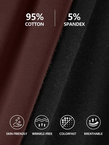 Vista 122 de Camisa Attraco de algodón, con tirantes estilo espagueti, con brasier incorporado, 2 paquetes, para mujer