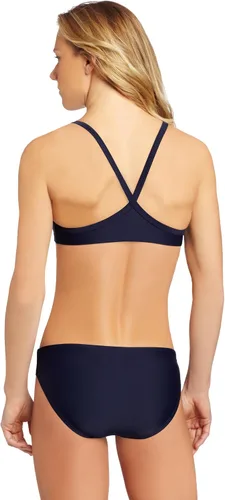 Vista 2 de TYR Sport - Bikini de entrenamiento Durafast de tono sólido para mujer con espalda tipo diamante