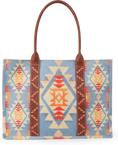 Vista 4 de Wrangler Tote Bag for Women Purses Aztec Handbags Western Purses Boho Shoulder Bag