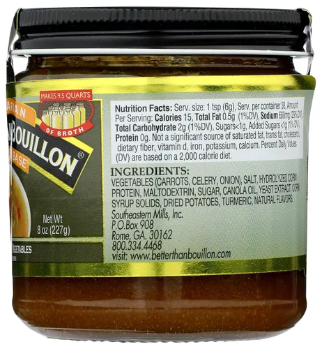 Vista 7 de Better Than Bouillon - Sazonador vegetariano sin base de pollo, 8 onzas