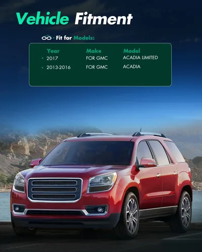 Vista 2 de SCITOO Rejilla del parachoques delantero izquierdo Compatible con 2017 para GMC Acadia Limited, 2013-2016 para GMC Acadia Rejilla exterior