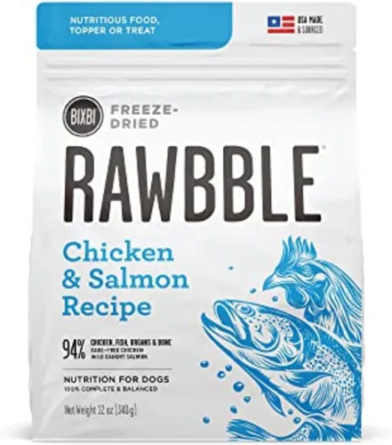 Vista 23 de BIXBI Rawbble - Alimento liofilizado para perros, receta de res, 4.5 onzas, 98% de carne y órganos, sin rellenos, comida cruda para perros apta