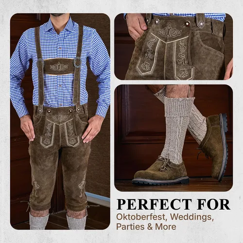 Vista 3 de Juego completo de ropas alemanas estilo Oktoberfest.