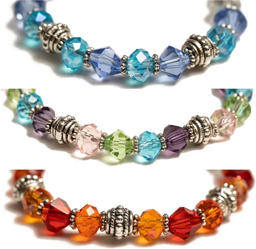 Vista 19 de Pulsera elástica de alerta médica, pulsera de identificación médica de repuesto intercambiable, etiqueta de identificación no incluida, cristales