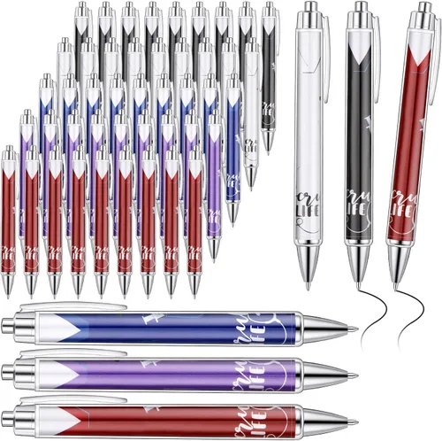 Vista 13 de Jetec Juego de 10 Bolígrafos de Enfermera a Granel Regalo de Navidad CNA Tinta de Apreciación Bolígrafos Divertidos Conjunto Médico Mensaje